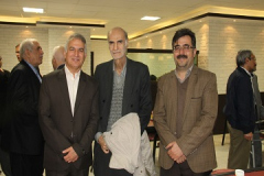 Prof. Anvari (Former SUT President), Prof. Rahvar (Chair of Phys. Dept.) and Prof. Moshfegh in the New Year Ceremony (2017)